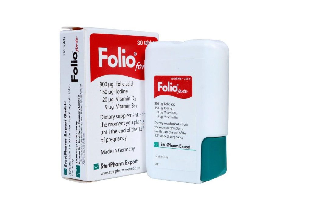 Thuốc folate cho bà bầu Acid Folic Folio